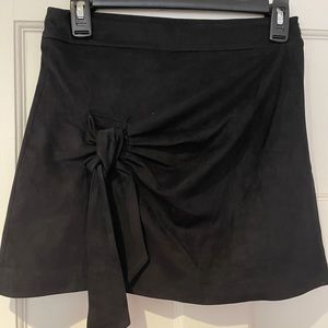 ZARA suede black mini skirt worn once size S